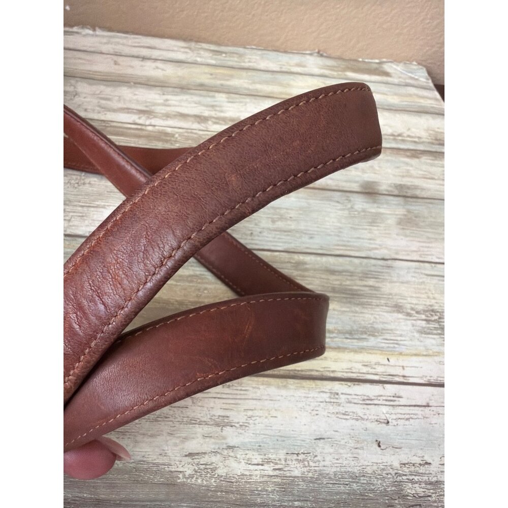 1970s 80s Coach 399-0645 Glove Tanned British Tan Marketing Tote Bag NYC w/FLAWS - Picture 13 of 15